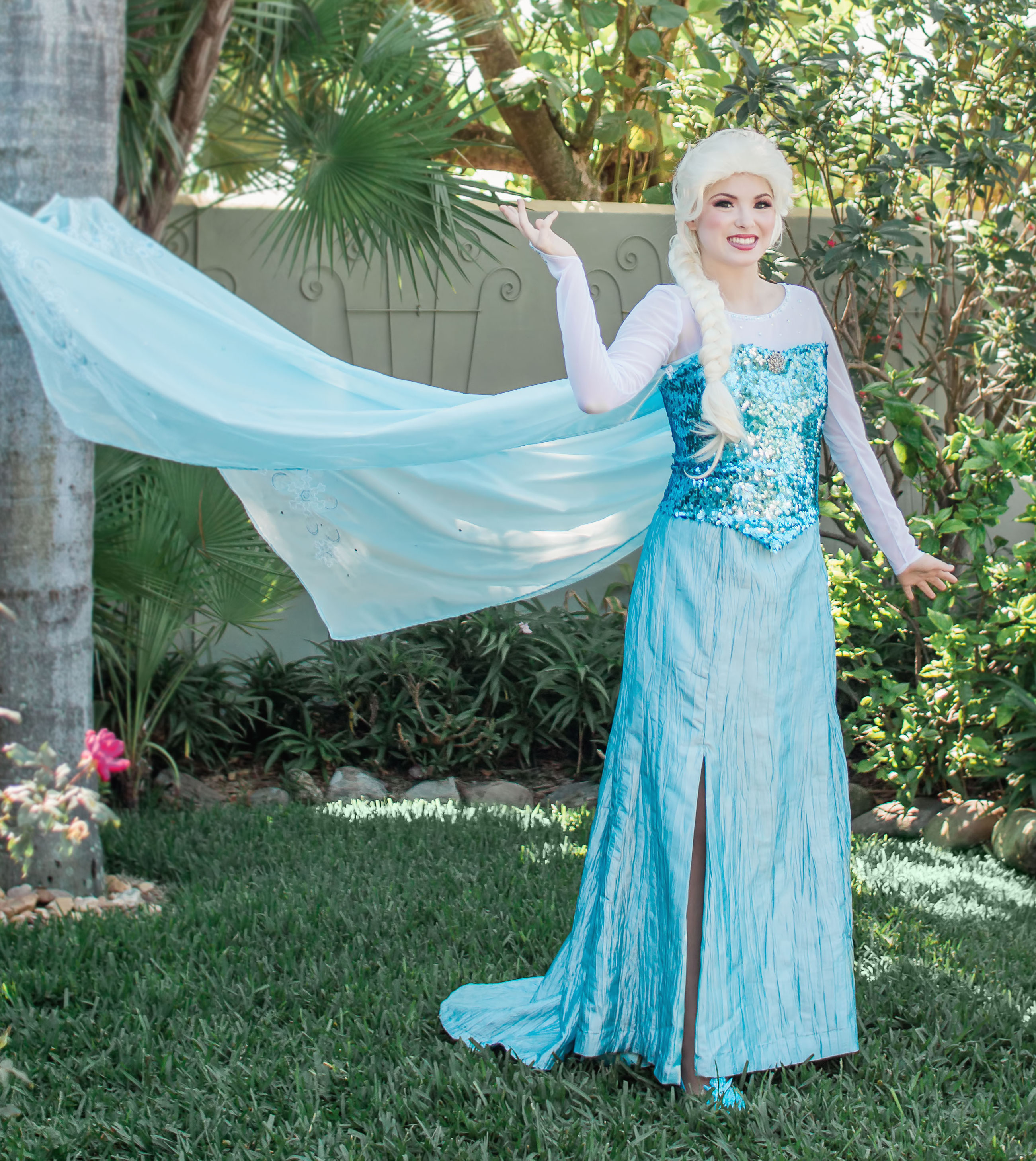 elsa doll tea party