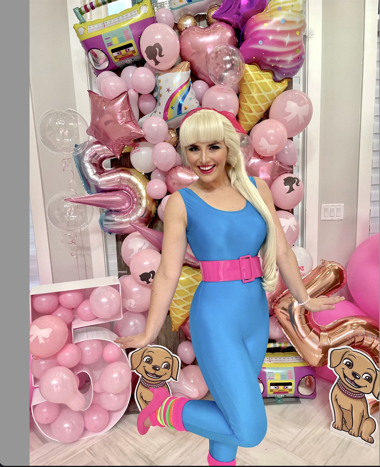 90s balloon - Barbie birthday decoration